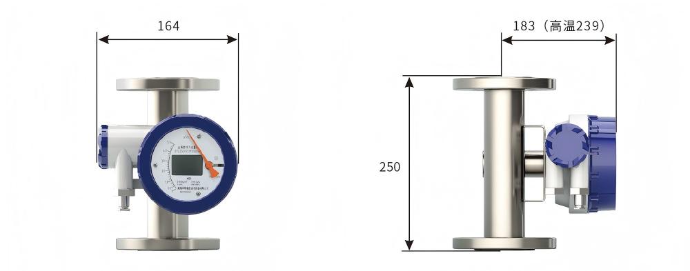 金屬管浮子流量計—M2圓殼外型尺寸