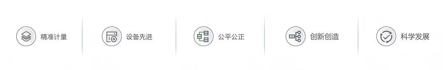 精準(zhǔn)計(jì)量、設(shè)備先進(jìn)、公平公正、創(chuàng)新創(chuàng)造、科學(xué)發(fā)展