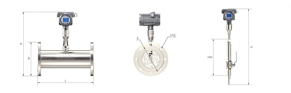 熱式氣體質(zhì)量流量計(jì)-外形尺寸